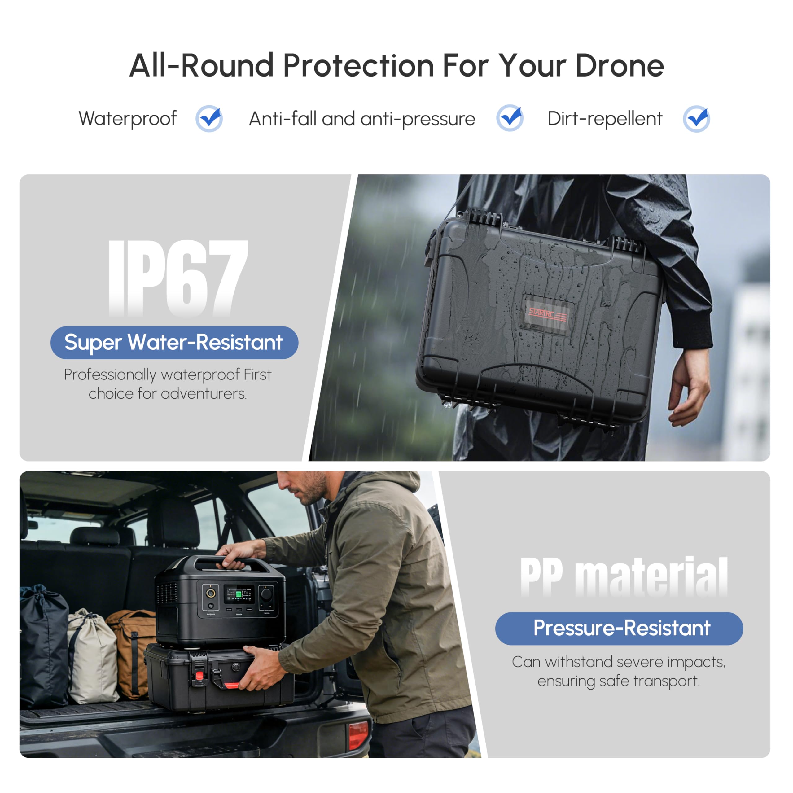 Waterproof Hard Case for DJI A - đánh giá và giá Drone Joystick Cover