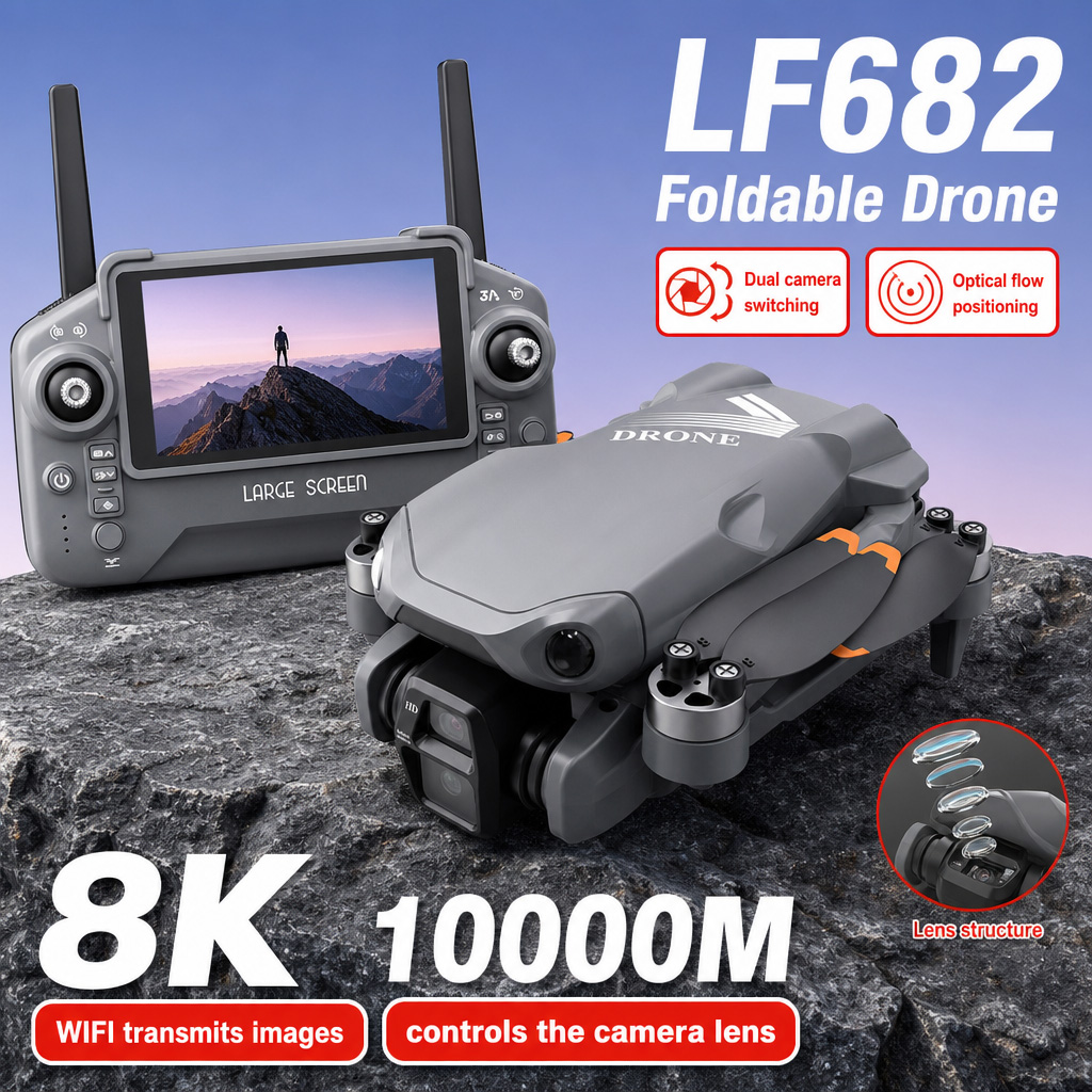Aerial Photo LF682 Drone 8K HD - đánh giá và giá Drone Power Bank