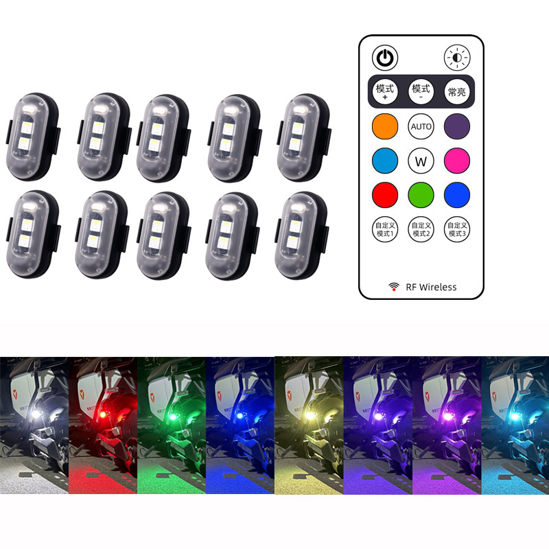 10x 4x 8Colors Wireless LED Dr - đánh giá và giá Drone Strobe Light