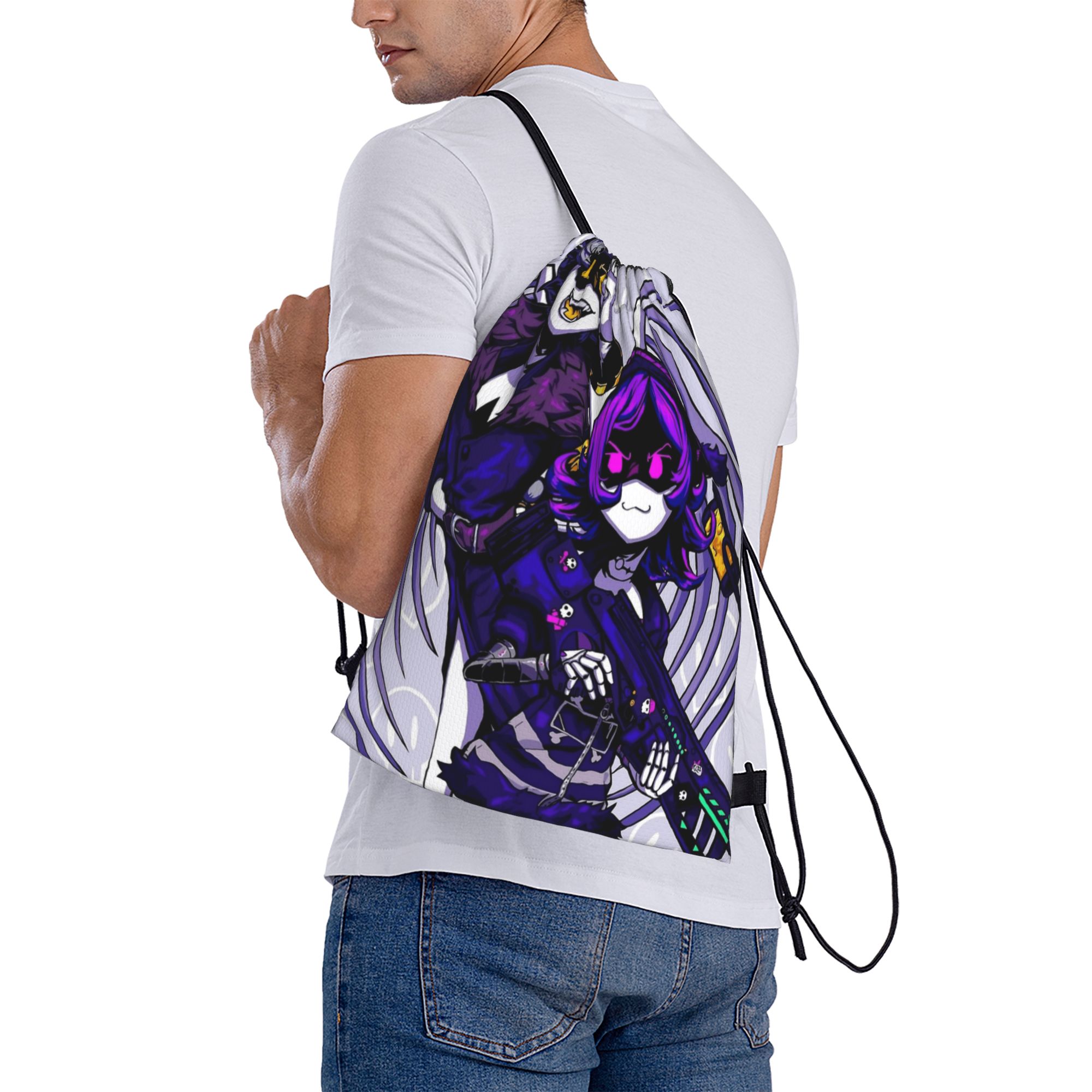 Murder Drones Anime Drawstring - đánh giá và giá Drone Backpack