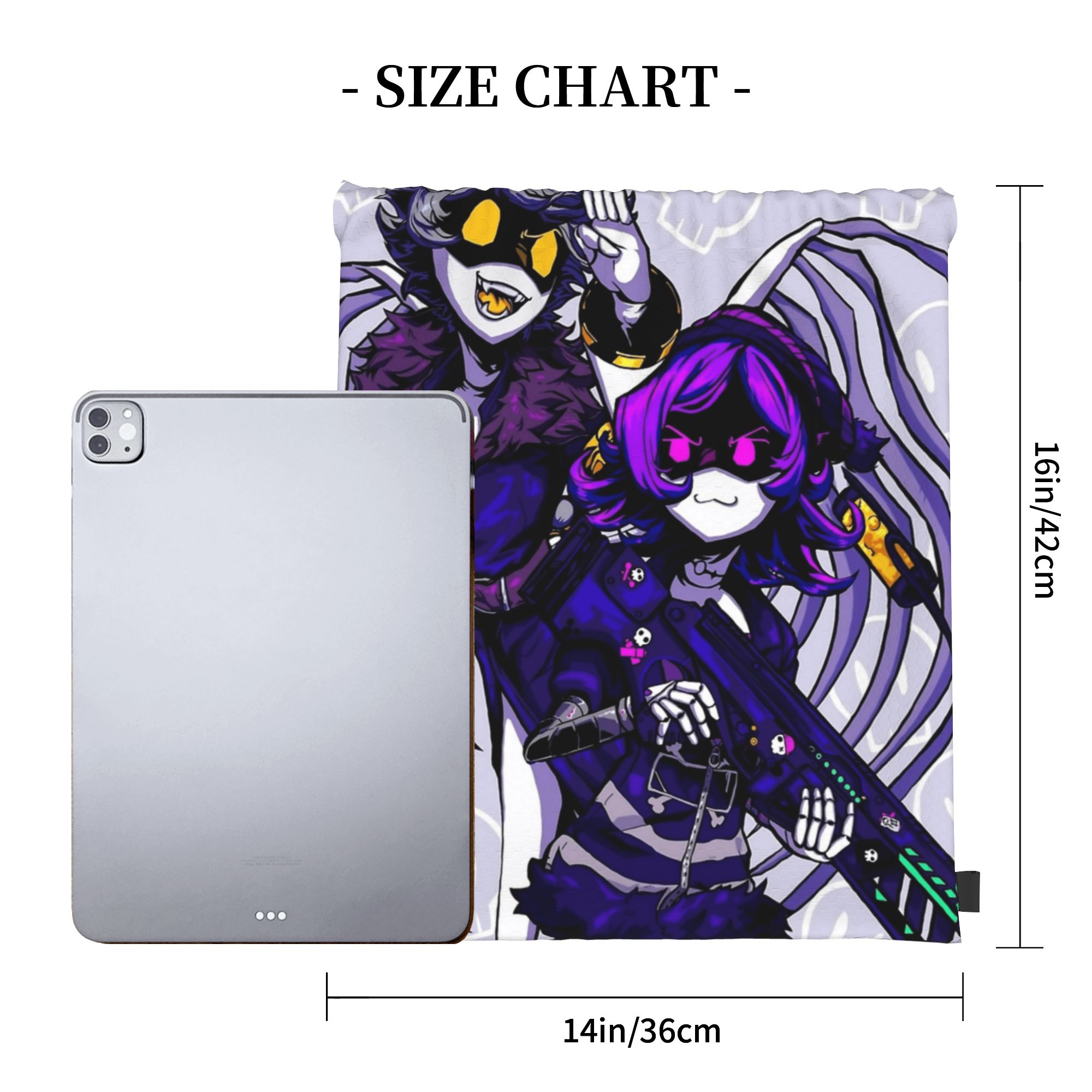 Murder Drones Anime Drawstring - đánh giá và giá Drone Backpack